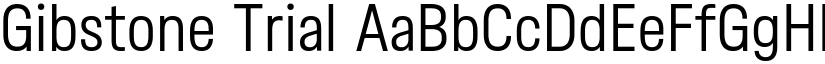 Gibstone Trial font