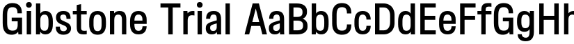 Gibstone Trial font