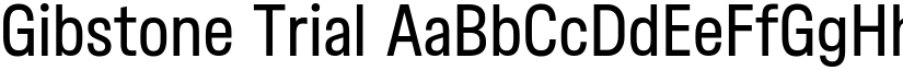 Gibstone Trial font download