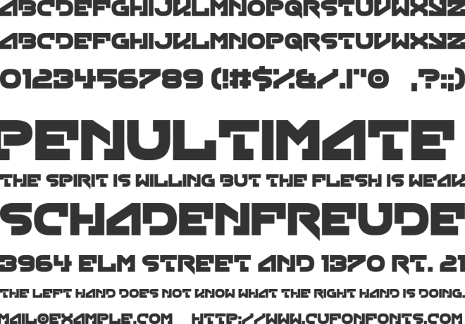 Green Strand font preview