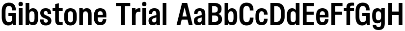 Gibstone Trial font