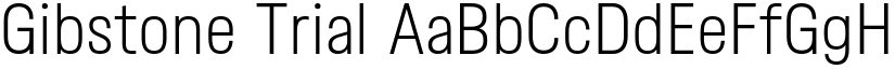 Gibstone Trial font