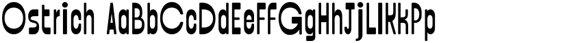 Ostrich font