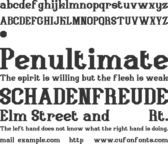 HEXORIA font preview