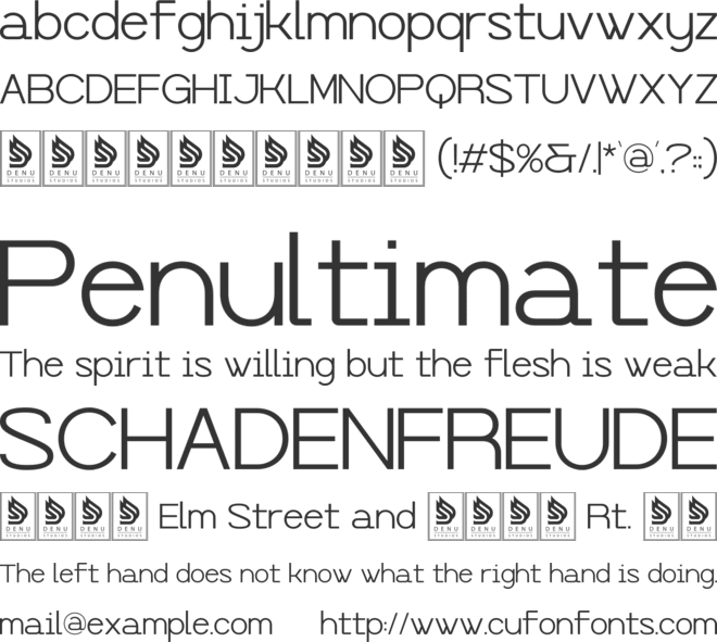 Evo Rinnox font preview