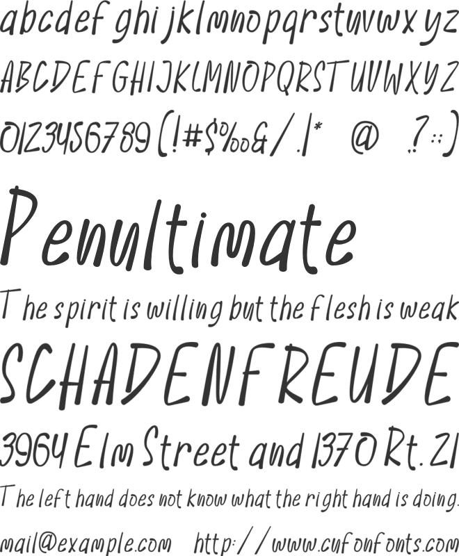 Choco Bounces font preview