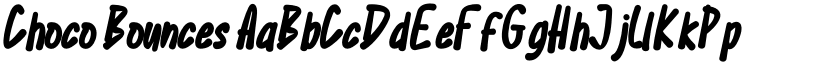 Choco Bounces font