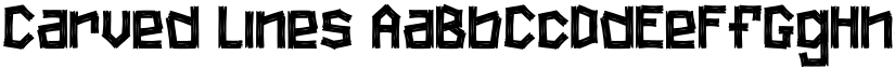 Carved Lines font download