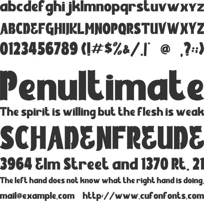 Burger Riot font preview