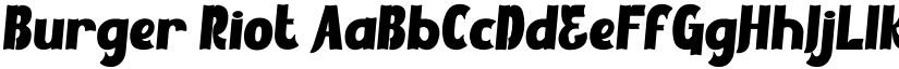 Burger Riot font