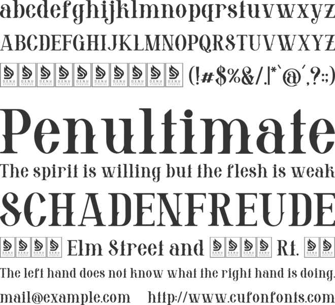 Piaro Glen Decorative font preview