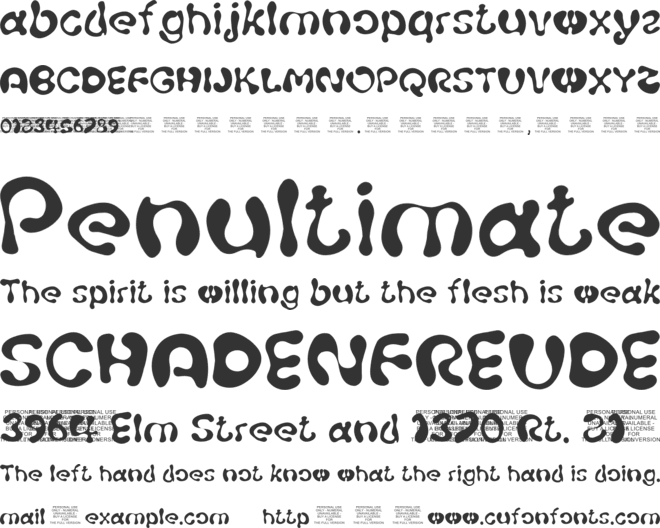 KERGO font preview