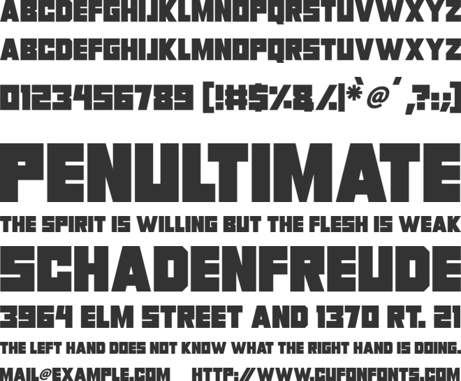 Invasion 2028 font preview