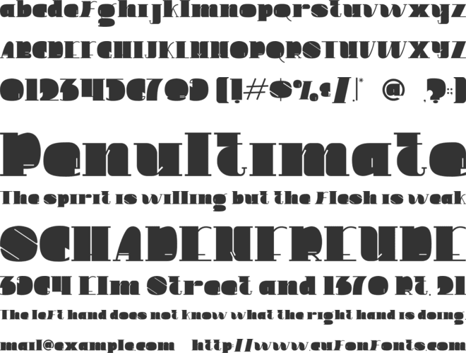 Elviro font preview