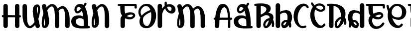 Human Form font download