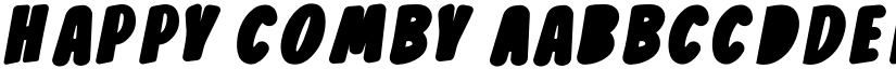 Happy Comby font download