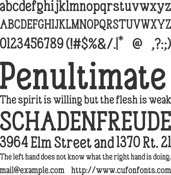 Montavox font preview