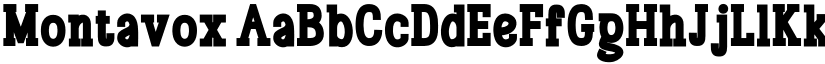 Montavox font
