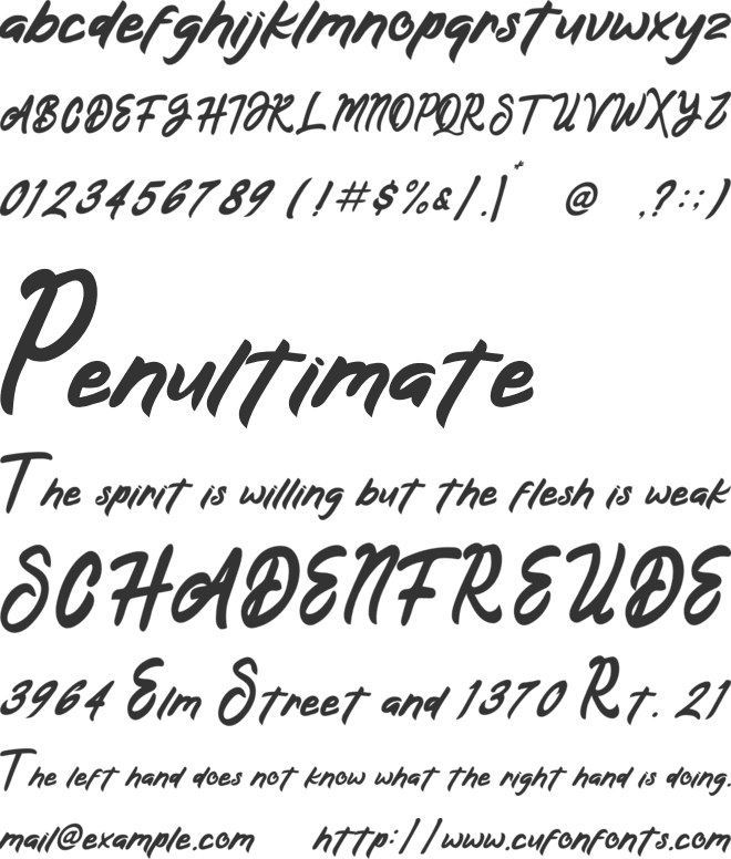 Metrolight font preview