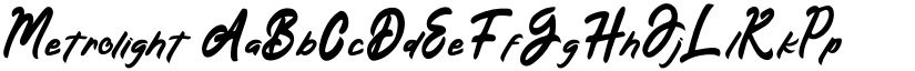 Metrolight font download