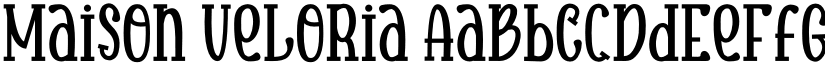Maison Veloria font download