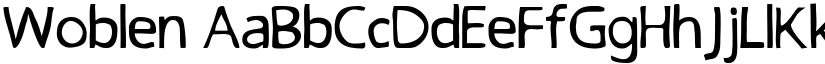 Woblen font download