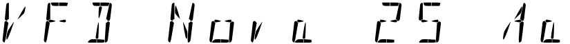 VFD Nova 25 font download