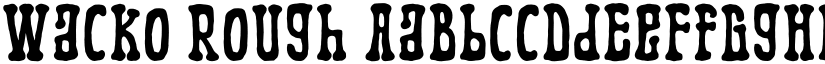 Wacko Rough font download