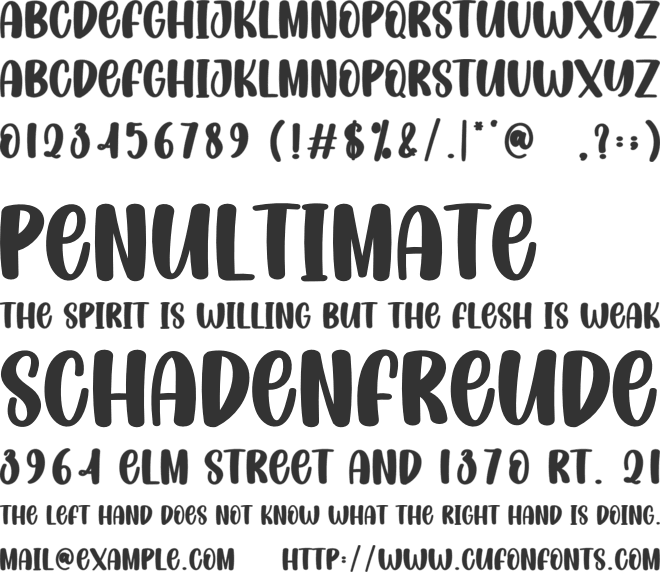 Cute Doggie font preview
