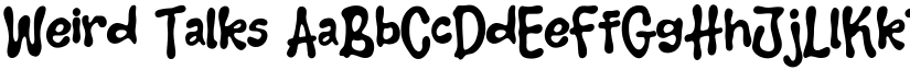 Weird Talks font download