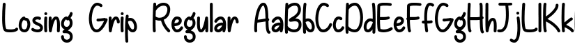 Losing Grip Regular font