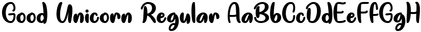 Good Unicorn Regular font