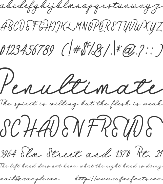 Hebrida font preview