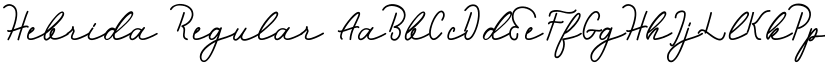 Hebrida Regular font