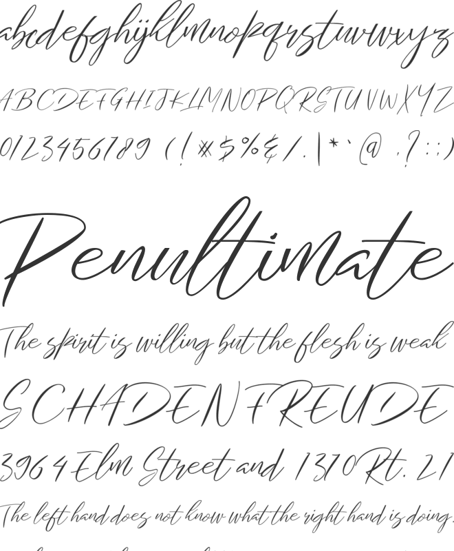 Gallactica font preview