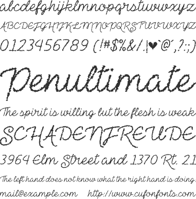 The Haunted Maze font preview