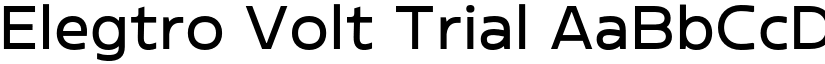 Elegtro Volt Trial font download