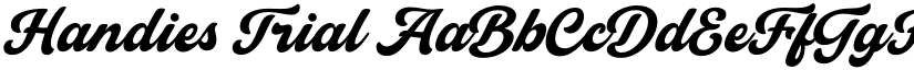 Handies Trial font download