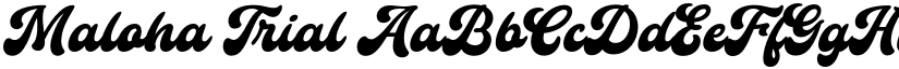 Maloha Trial font download