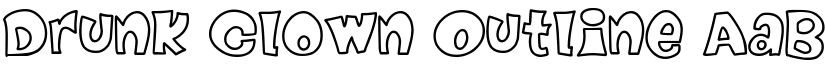 Drunk Clown Outline font download