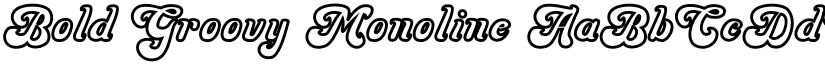 Groovy Monoline font download