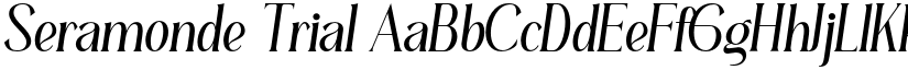 Seramonde Trial font download
