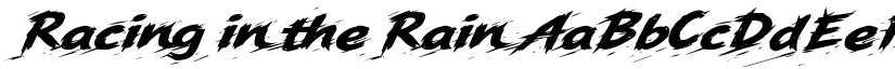 Racing in the Rain font download
