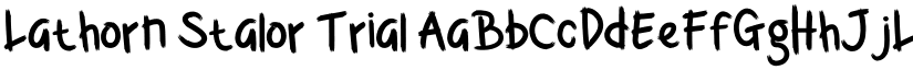 Lathorn Stalor Trial font download