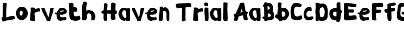 Lorveth Haven Trial font download