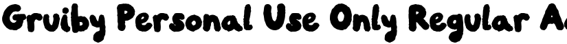 Gruiby Personal Use Only font download