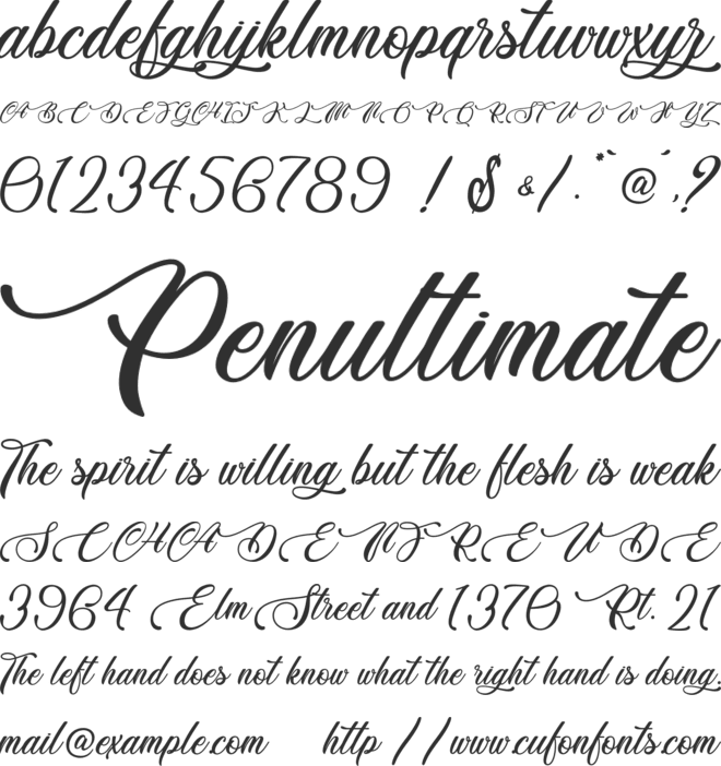 Weather Sunday - Personal Use font preview