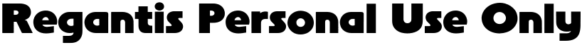 Regantis Personal Use Only font download