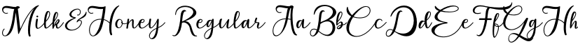 Milk&Honey Regular font