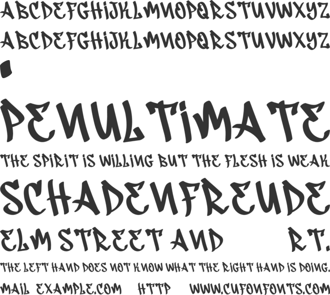 RAVENIX font preview
